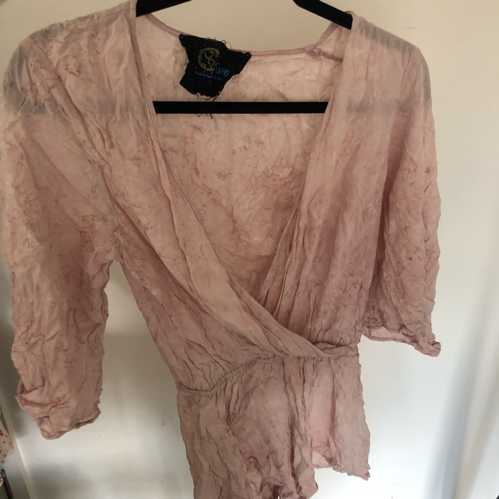 Blue Life Pink Tie Dye Romper Size S